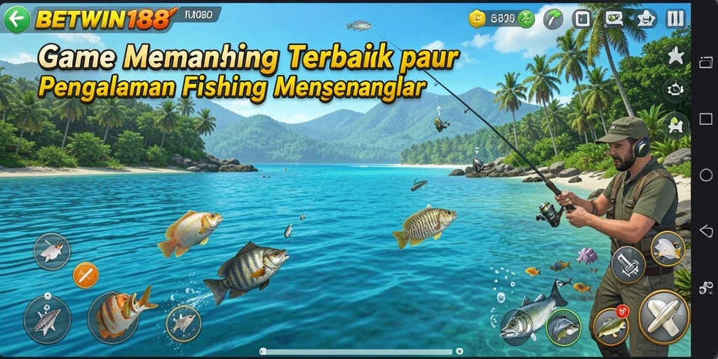 Tangkapan ikan besar dalam gameplay BETWIN188 yang mendebarkan.
