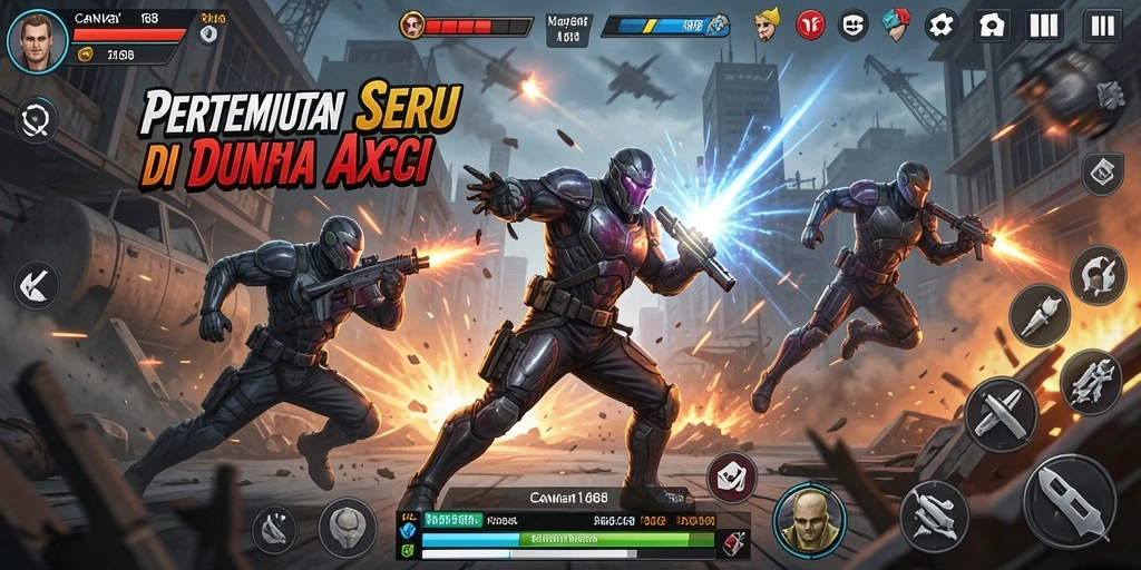 Tampilan aksi seru di CANVA168 dengan grafis yang memukau.