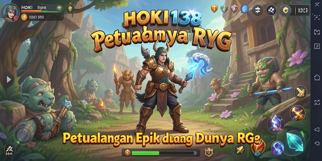 Tampilan gameplay seru dari HOKI138 di dunia RPG.