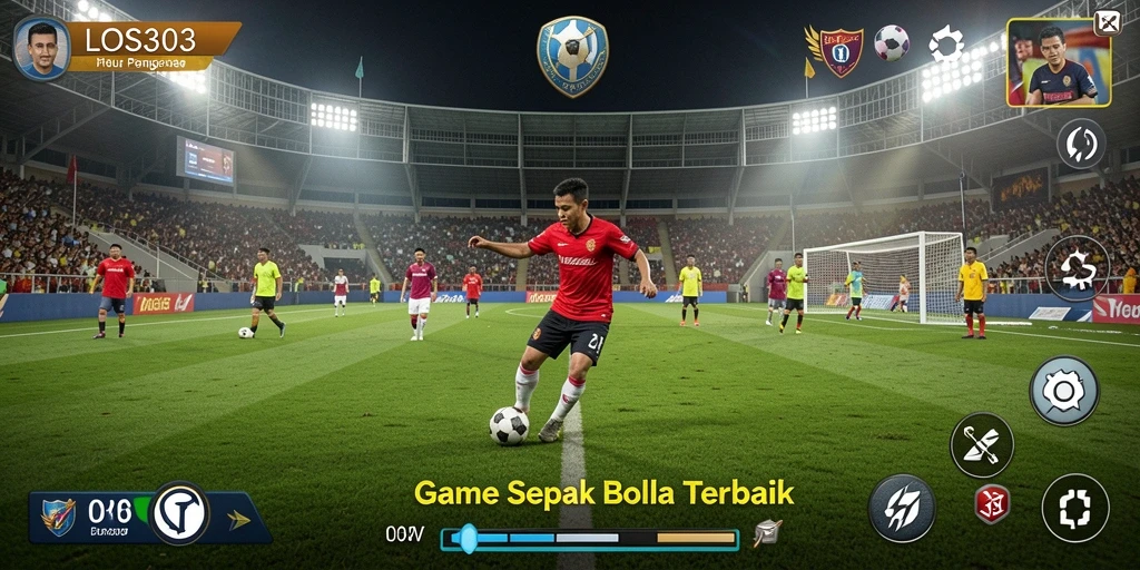 Tampilan menarik saat bermain game sepak bola LOS303.