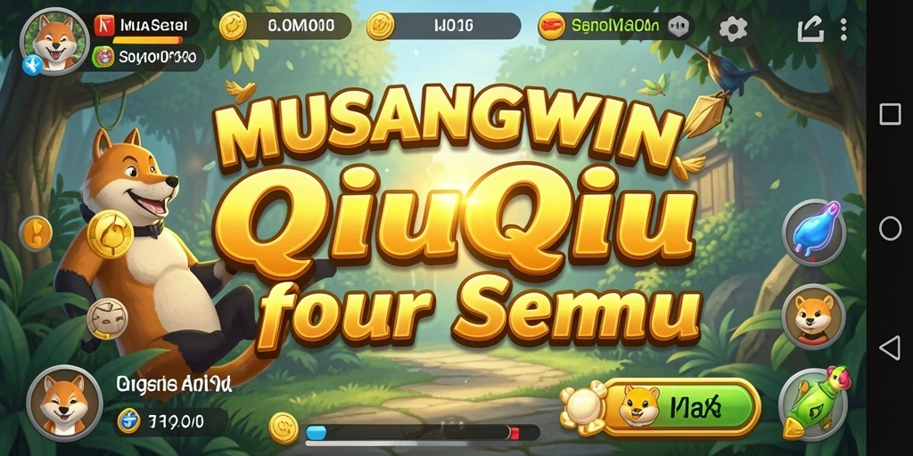 Screenshot MUSANGWIN menampilkan gameplay QiuQiu yang seru.