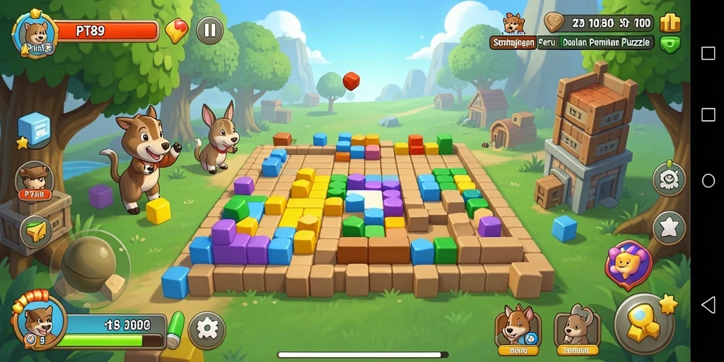 Tangkapan layar gameplay PT89 menampilkan serunya menyelesaikan teka-teki.