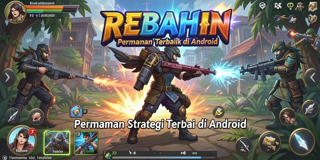 Tampilan utama gameplay REBAHIN yang menegangkan dan strategis.